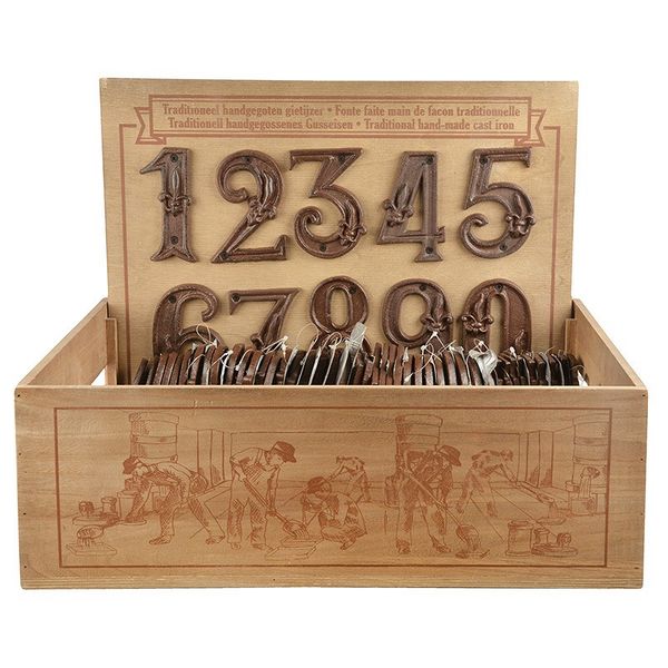 Hovedbilde Husnummer, Gammeldags Støpejern